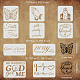Set di modelli di stencil per pittura per animali domestici a tema religione DIY-WH0172-945-2