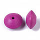 Spray Painted Natural Maple Wood Beads WOOD-T019-29-2