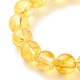 Edelstein-Stretchring mit runden Perlen und Kristall-Strass-Disco-Kugel für Frauen RJEW-JR00454-7