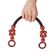 PandaHall 2 Pack 18in Handbag Handles Wooden Beads Rope Bag Strap Purse Handles Bag Handle DIY Replacement for Handmade Bag AJEW-WH0109-68C-3
