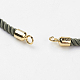 Nylon Twisted Cord Bracelet Making MAK-K006-03G-2