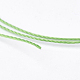 ポリエステル糸  カスタム織りジュエリー作りのために  ライムグリーン  0.7mm  約310m /ロール NWIR-K023-0.7mm-15-2