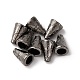 Тибетский стиль конус сплава шарик шапки TIBE-Q044-13B-RS-2