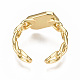 Brass Enamel Cuff Rings RJEW-N035-005-NF-4