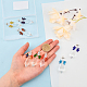 CHGCRAFT 8Colors Rainbow Angel Crystal Suncatcher Angel Glass Pendants with Electroplate Glass Bead and Copper Jewelry Wire Sun Catcher Rainbow Maker for Home Decoration GLAA-CA0001-52-3