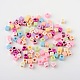 Mixed Cube with Letter Opaque Acrylic Beads SACR-X0009-1