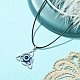 Alloy Resin Pendant Necklace for Women NJEW-JN04563-4