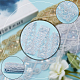 エスニック風刺繍ポリコットンリボン  ガーゼとスパンコール付き  ジャカードリボン  チロリアンリボン  服飾材料  菱形模様  ホワイト  2-1/2インチ（62mm） OCOR-WH0066-34A-4