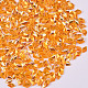 ネイルアート用品レーザーオーロラカラーグリッター  マニキュアスパンコール  キラキラネイルスパンコール  菱形  ダークオレンジ  3.5x2.5x1.5mm MRMJ-S020-001E-1