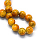 Chapelets de perles rondes en verre peint de cuisson X-DGLA-Q019-8mm-44-2