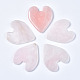 Натуральный розовый кварц сердце гуаша камень G-T132-037-1