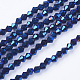Electroplate Glass Beads Strands EGLA-J026-3mm-F18-1