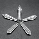 Cuentas puntiagudas de cristal de cuarzo natural G-E490-C06-1