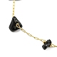 Bracelet de cheville en perles de pierres précieuses mélangées naturelles AJEW-Z008-02-3