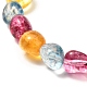 Bracelet extensible de perles de forme libre de quartz naturel pour enfant BJEW-JB07064-02-4