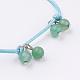 Natural Green Aventurine Anklets AJEW-AN00213-03-2