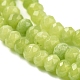 Chapelets de perles en rondelles en jade de Malaisie naturel teint G-E316-2x4mm-41-3