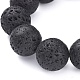 Natural Lava Rock Beads Stretch Bracelets BJEW-G623-02-20mm-2