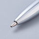 大きなダイヤモンドペン  ラインストーンクリスタルメタルボールペン  引き込み式の黒インクボールペンを回します  スタイリッシュな事務用品  ホワイトスモーク  14x0.85cm AJEW-K026-03E-3
