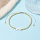 Bracelets de perles tressées en perles naturelles et graines BJEW-JB09722-4