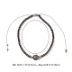 Bracelets de perles de tresse de fil de nylon BJEW-JB04346-04-3