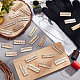 Hobbiesay 150 pezzo di ciondoli per connettori in legno grezzo FIND-HY0001-19-4