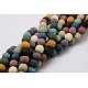 Natural Lava Rock Round Beads Strands G543-13-1