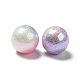 Perlas de plástico abs iridiscentes chapadas en uv SACR-A001-05B-3