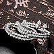 Multa 925 argento sterling braccialetti di fascino rotondi per le donne BJEW-BB14649-4
