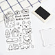 GLOBLELAND Corgi Clear Stamps Cute Dogs and Pet Supplies Silicone Clear Stamp Seals for Cards Making DIY Scrapbooking Photo Journal Album Decor Craft DIY-WH0167-56-613-6