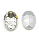 Cabujones de cristal con rhinestone RGLA-T080-8x10mm-01-2