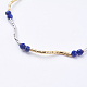 Lapis naturali perline braccialetti lazuli BJEW-I247-07-A-2