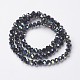 Electroplate Opaque Glass Beads Strands EGLA-A034-P4mm-S02-2
