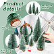 Ahadermaker 5 piezas 5 estilo artificial mini pvc árbol de Navidad con agujas de pino AJEW-GA0005-94-3