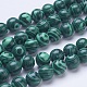 Synthetic Malachite Beads Strands G-D855-02-12mm-1