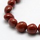 Natürliche rote Jaspis Nuggets Perlen Stränge G-L154-08-2