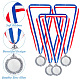 4 medalla en blanco de aleación. AJEW-FG0002-70P-4