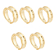 Unicraftale 5 anello in ottone con polsino aperto da donna RJEW-UN0002-33LG-1