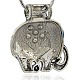 Fornituras colgante collar de elefante de la vendimia ENAM-M001-25A-2