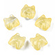 Transparent Spray Painted Glass Beads GLAA-N035-034-C05-2