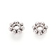 Alliage daisy séparateurs perles de style tibétain X-TIBEB-A101757-AS-FF-1