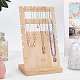 3-Tier Wooden Slant Back Jewelry Display Stands ODIS-WH0025-115-3