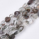 Quartz de lodolite vert naturel / brins de perles de quartz de jardin X-G-S363-034B-1