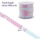 PandaHall Elite about 100 Yards/Roll Flat Round White AB-Color Plastic Paillette Beads Sequin Beads Roll Ornament Accessories For Decoration PVC-PH0001-14A-2