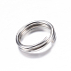 304 anelli portachiavi in ​​acciaio inox STAS-P092-02-2