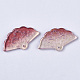 Ciondoli di vetro a spruzzo verniciato trasparente GLAA-R212-01-A04-2
