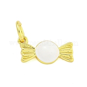 Подвески из латуни с эмалью в стойку KK-U021-04F-G