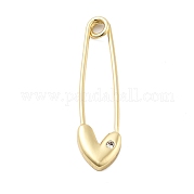 Английские булавки из фианита из латуни KK-H206-04G