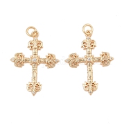 Латунные микро проложить кубического циркония подвески KK-L223-007G