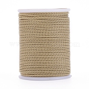 Круглый вощеный полиэфирный шнур YC-G006-01-1.0mm-20